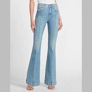 Express Seamed Flare Jeans